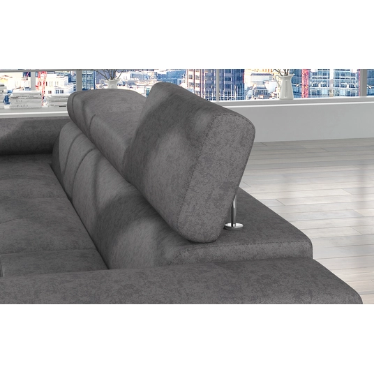 Kampinė sofa Armando su patalynės dėže, audinys Gusto 88