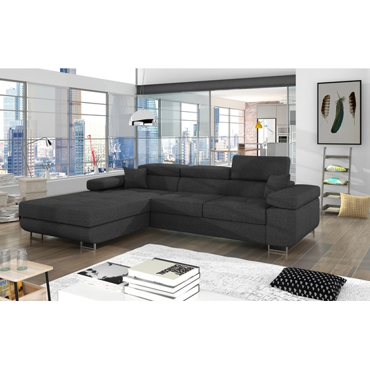 Kampinė sofa Armando su patalynės dėže, audinys Inari 96