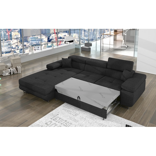 Kampinė sofa Armando su patalynės dėže, audinys Inari 96