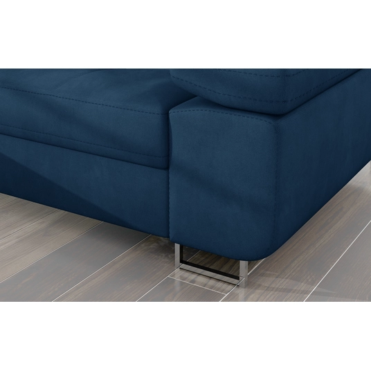 Kampinė sofa Armando su patalynės dėže, audinys Kronos 09, Botanical 80