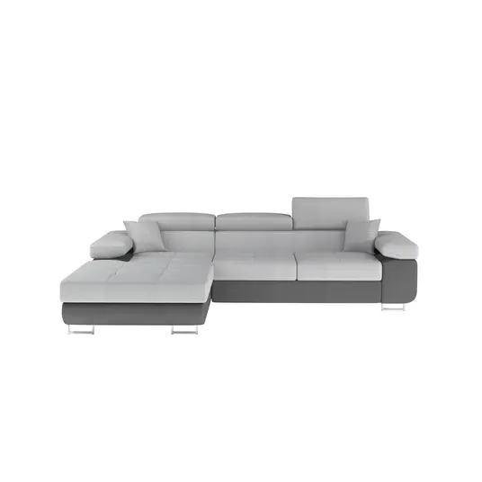 Kampinė sofa Armando su patalynės dėže, audinys Monolith 84, Monolith 97