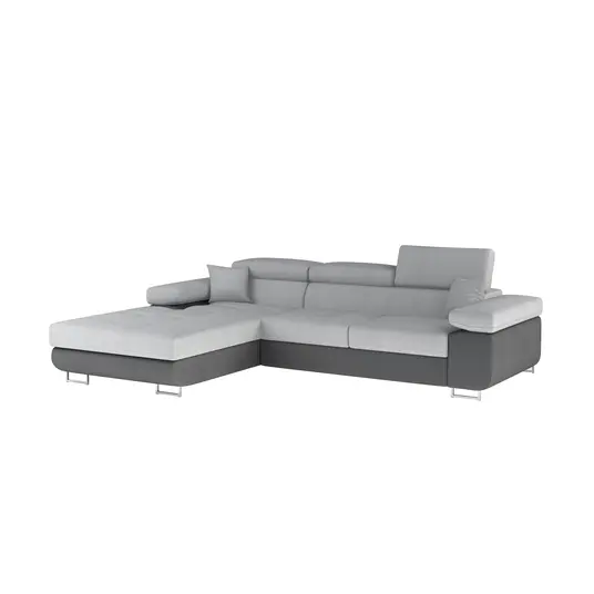Kampinė sofa Armando su patalynės dėže, audinys Monolith 84, Monolith 97