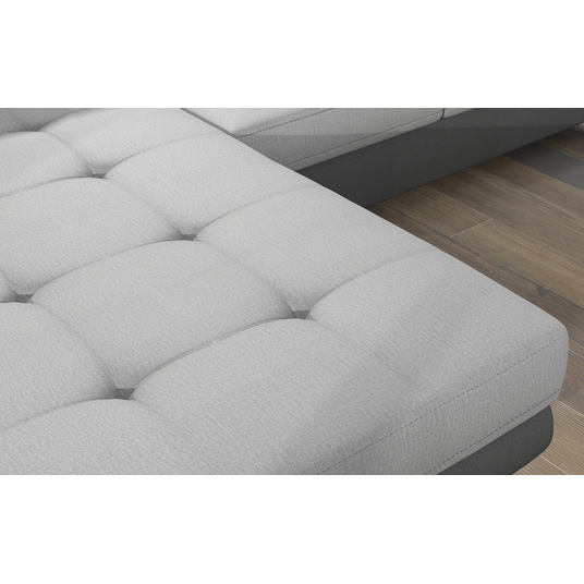 Kampinė sofa Armando su patalynės dėže, audinys Monolith 84, Monolith 97