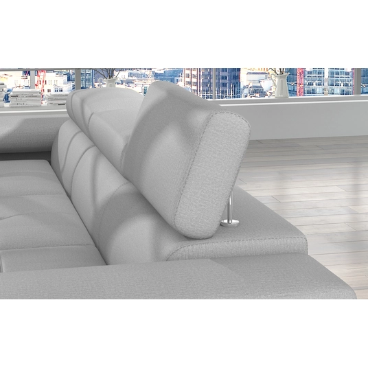 Kampinė sofa Armando su patalynės dėže, audinys Monolith 84, Monolith 97