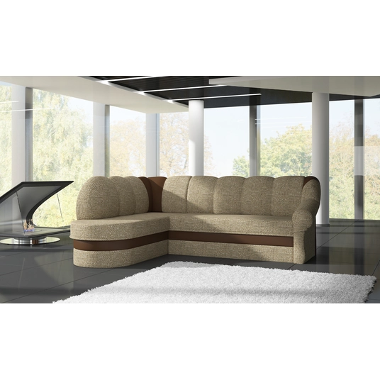Kampinė sofa Benano su patalynės dėže, audinys Berlin 03, Soft 15