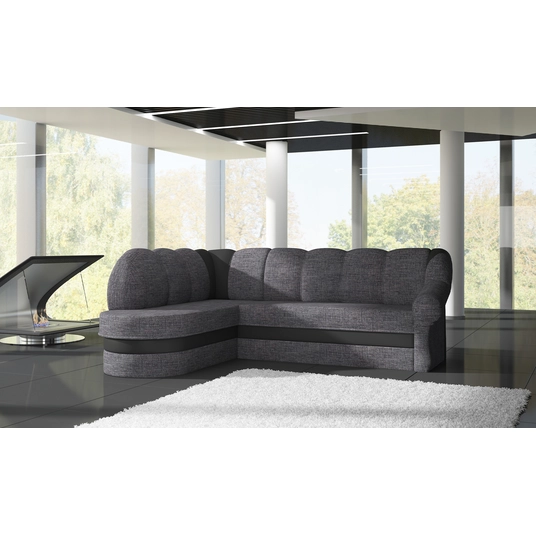 Kampinė sofa Benano su patalynės dėže, audinys Sawana 05, Soft 11
