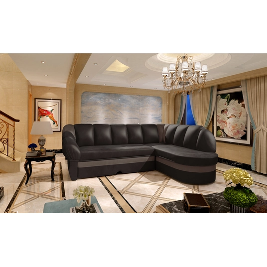 Kampinė sofa Benano su patalynės dėže, audinys Monolith 29, Monolith 09