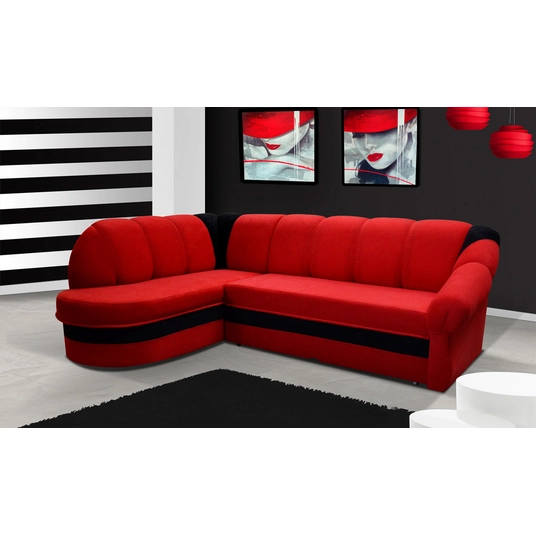 Kampinė sofa Benano su patalynės dėže, audinys Alova 46, Alova 04