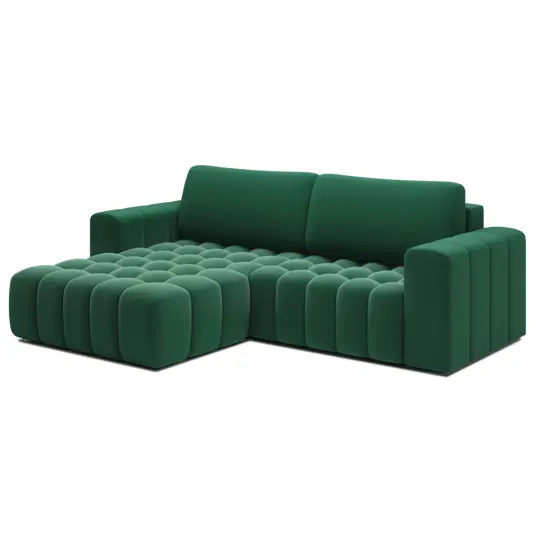 Kampinė sofa Bonett su patalynės dėže, audinys Kronos 19