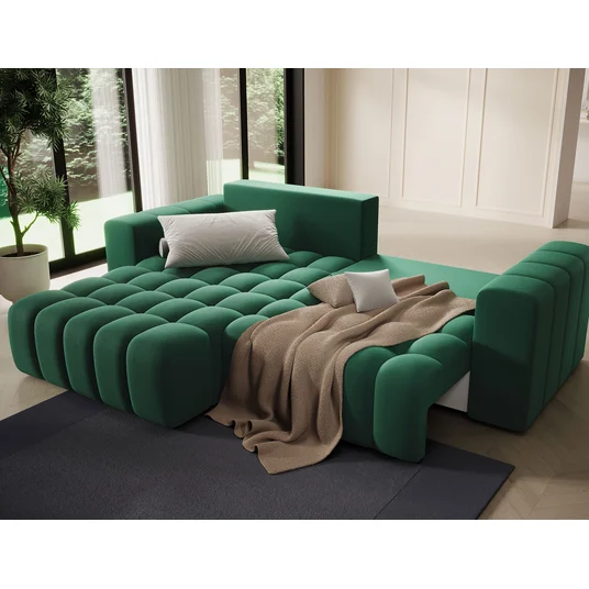 Kampinė sofa Bonett su patalynės dėže, audinys Kronos 19