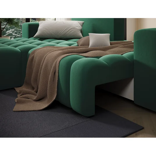 Kampinė sofa Bonett su patalynės dėže, audinys Kronos 19
