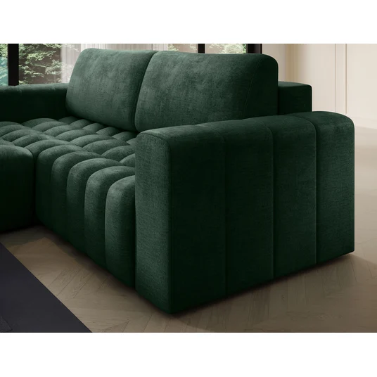 Kampinė sofa Bonett su patalynės dėže, audinys Monolith 37