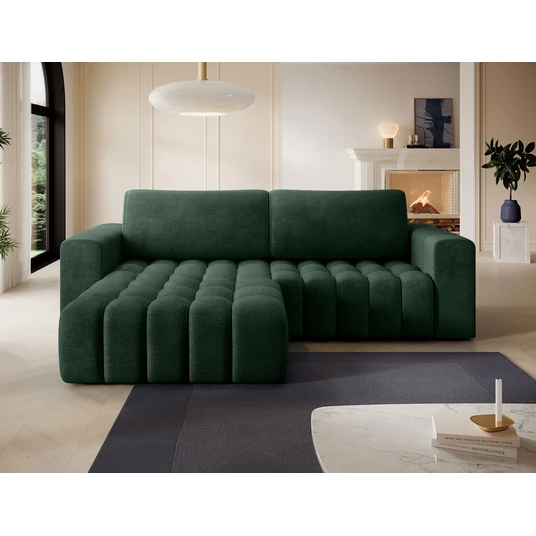 Kampinė sofa Bonett su patalynės dėže, audinys Monolith 37