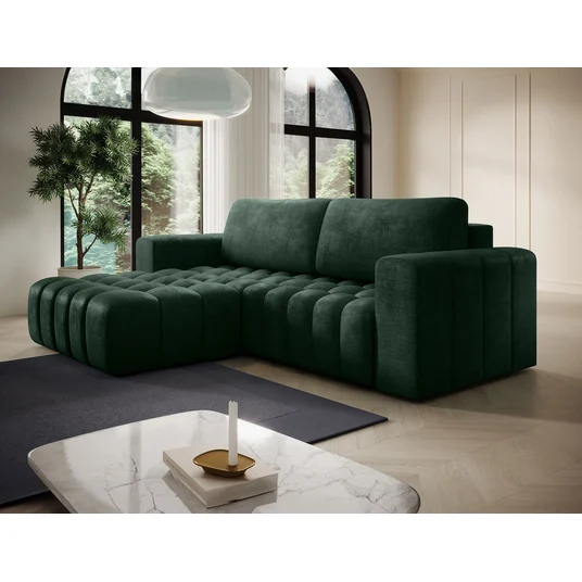 Kampinė sofa Bonett su patalynės dėže, audinys Monolith 37