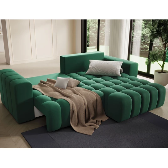 Kampinė sofa Bonett su patalynės dėže, audinys Kronos 19