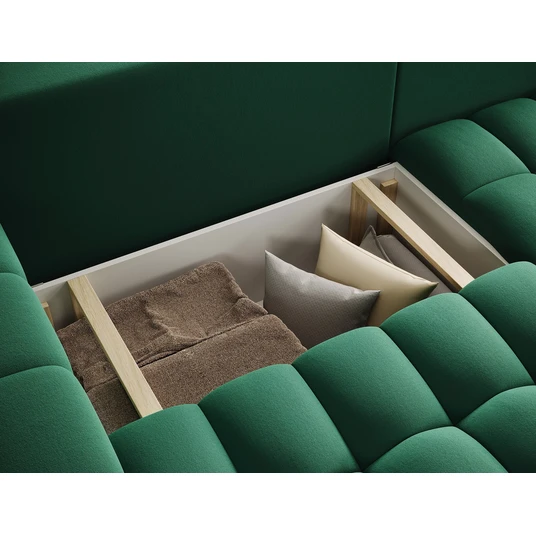 Kampinė sofa Bonett su patalynės dėže, audinys Kronos 19