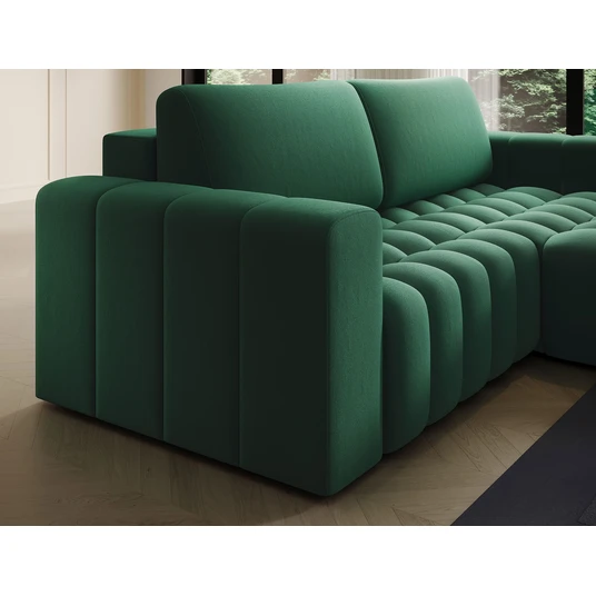 Kampinė sofa Bonett su patalynės dėže, audinys Kronos 19