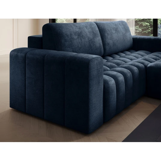 Kampinė sofa Bonett su patalynės dėže, audinys Monolith 77