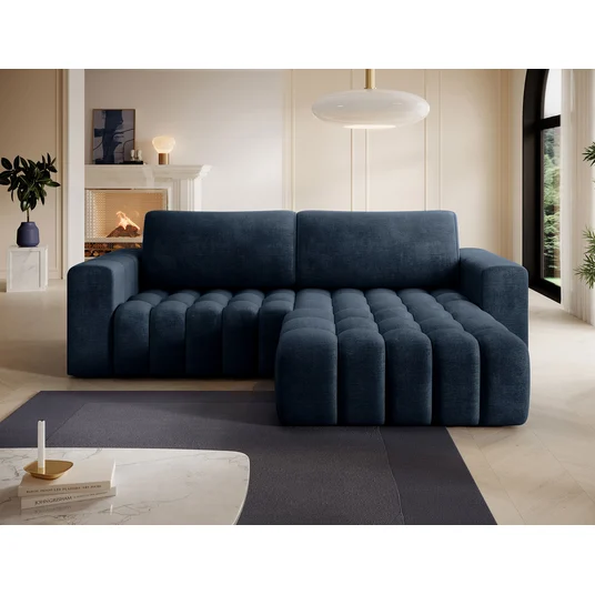 Kampinė sofa Bonett su patalynės dėže, audinys Monolith 77