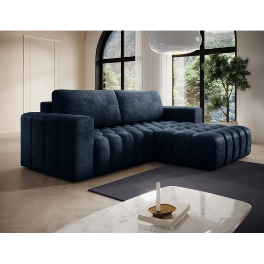 Kampinė sofa Bonett su patalynės dėže, audinys Monolith 77