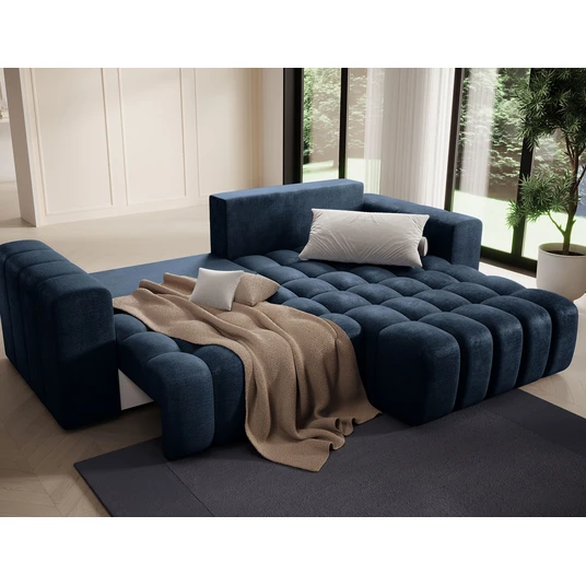 Kampinė sofa Bonett su patalynės dėže, audinys Monolith 77