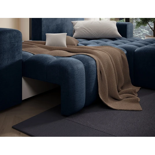 Kampinė sofa Bonett su patalynės dėže, audinys Monolith 77