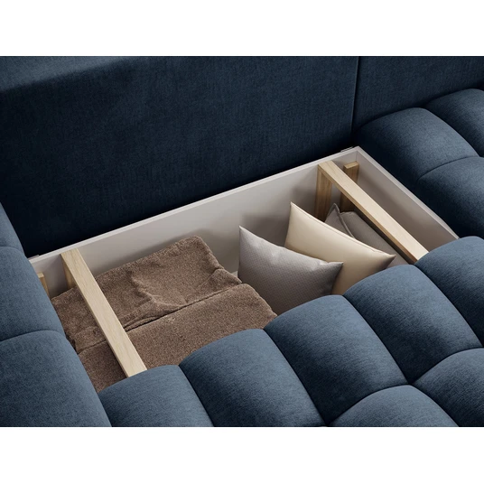 Kampinė sofa Bonett su patalynės dėže, audinys Monolith 77