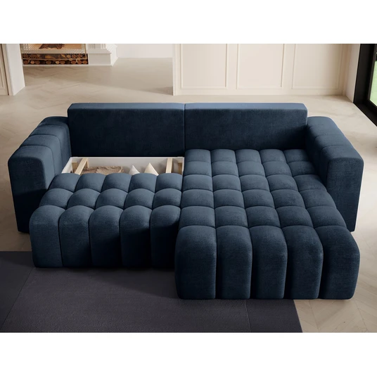 Kampinė sofa Bonett su patalynės dėže, audinys Monolith 77