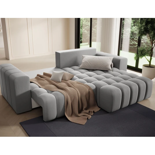 Kampinė sofa Bonett su patalynės dėže, audinys Paros 05
