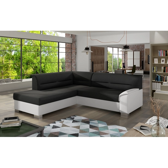 Kampinė sofa Bergen su patalynės dėže, audinys Sawana 14, Soft 17