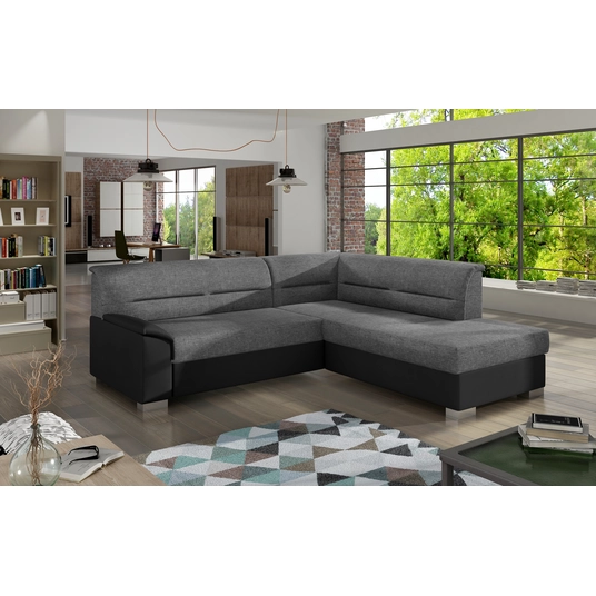 Kampinė sofa Bergen su patalynės dėže, audinys Sawana 21, Soft 11