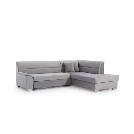 Kampinė sofa Bergen su patalynės dėže, audinys Monolith 84, Monolith 85