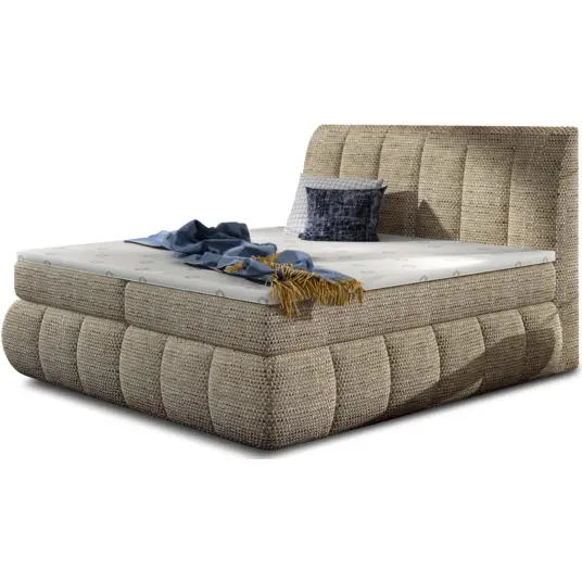 Continental lova su patalynės dėže Vincenzo 140X200, beige, audinys Berlin 03