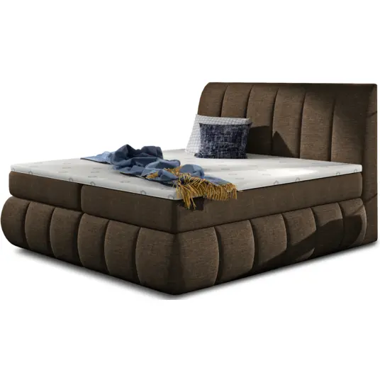 Continental lova su patalynės dėže Vincenzo 160X200, ruda, audinys Sawana 26