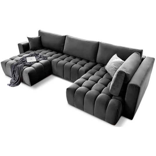 Kampinė sofa Bonito su patalynės dėže, audinys Nube 6