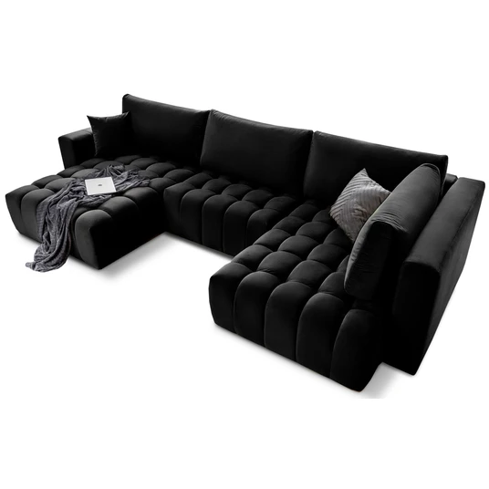 Kampinė sofa Bonito su patalynės dėže, audinys Loco 10