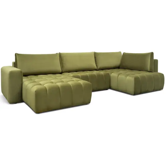 Kampinė sofa Bonito su patalynės dėže, audinys Loco 33