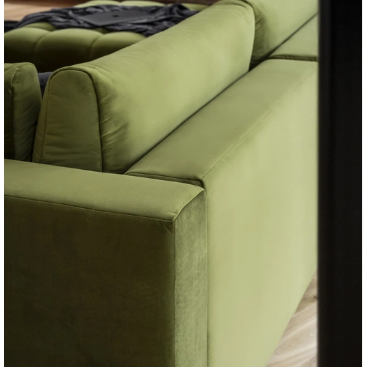 Kampinė sofa Bonito su patalynės dėže, audinys Loco 33