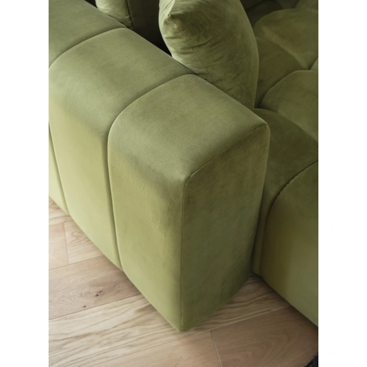 Kampinė sofa Bonito su patalynės dėže, audinys Loco 33