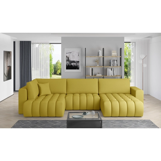 Kampinė sofa Bonito su patalynės dėže, audinys Savoi 45