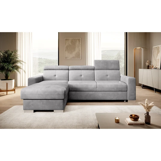 Kampinė sofa Fresia su patalynės dėže, audinys Nube 3