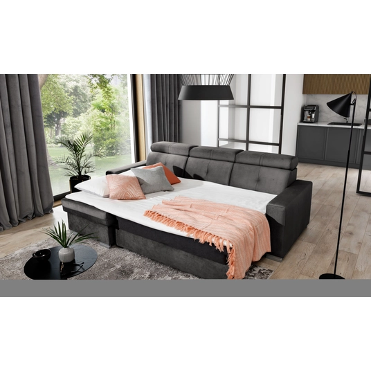 Kampinė sofa Fresia su patalynės dėže, audinys Nube 5