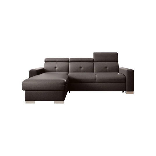 Kampinė sofa Fresia su patalynės dėže, audinys Flores 22
