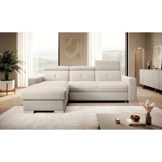 Kampinė sofa Fresia su patalynės dėže, audinys Inari 22