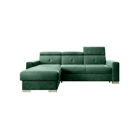 Kampinė sofa Fresia su patalynės dėže, audinys Lukso 35