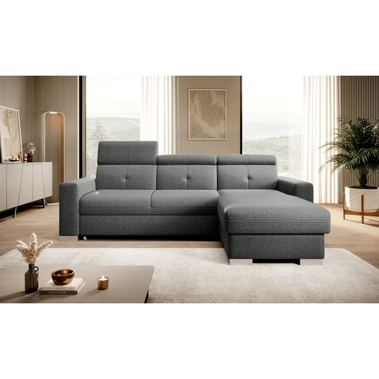 Kampinė sofa Fresia su patalynės dėže, audinys Flores 4
