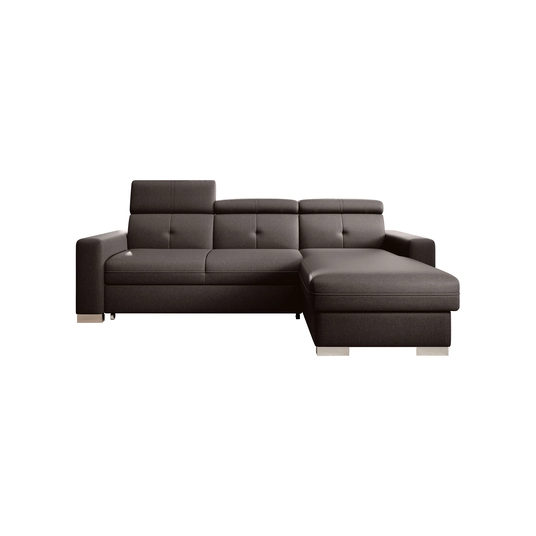 Kampinė sofa Fresia su patalynės dėže, audinys Flores 22