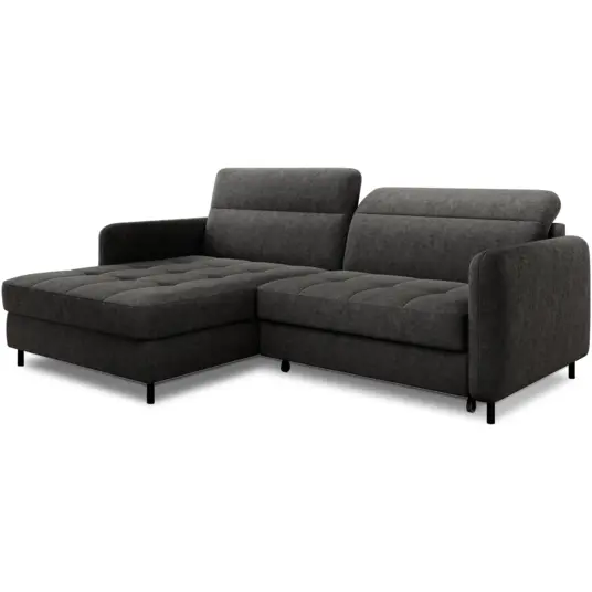 Kampinė sofa Gomsi su patalynės dėže, audinys Raquel 05