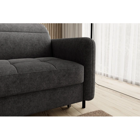Kampinė sofa Gomsi su patalynės dėže, audinys Raquel 05