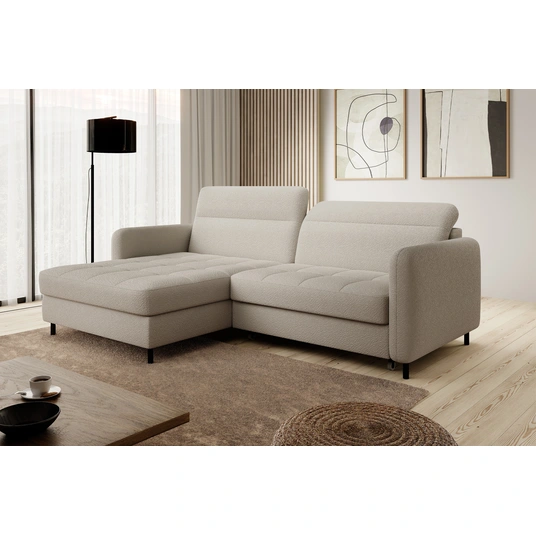 Kampinė sofa Gomsi su patalynės dėže, audinys Royal 18